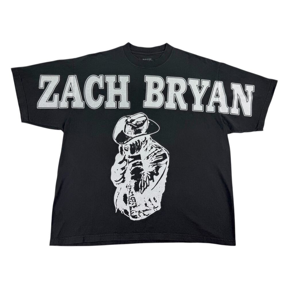 Zach Bryan T-Shirt Men's 2XL XXL Burn Burn Burn Tour Oversized Fit AOP